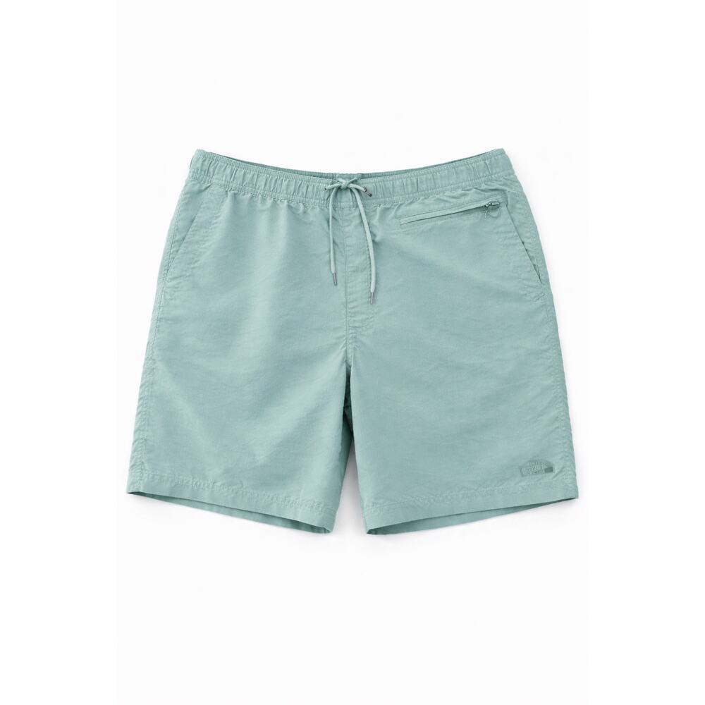 The North Face Shorts Mens XL Green Swim Trunks Lined Elastic Waist